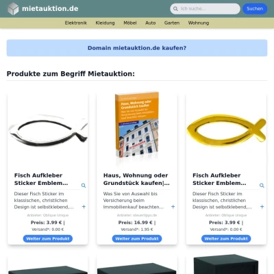 Screenshot mietauktion.de