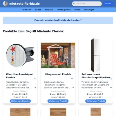 Screenshot mietauto-florida.de