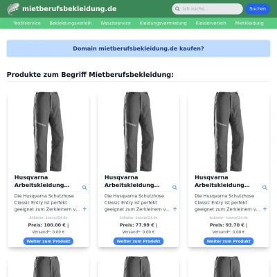 Screenshot mietberufsbekleidung.de