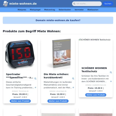 Screenshot miete-wohnen.de