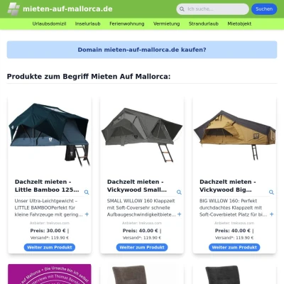 Screenshot mieten-auf-mallorca.de