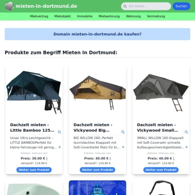 Screenshot mieten-in-dortmund.de