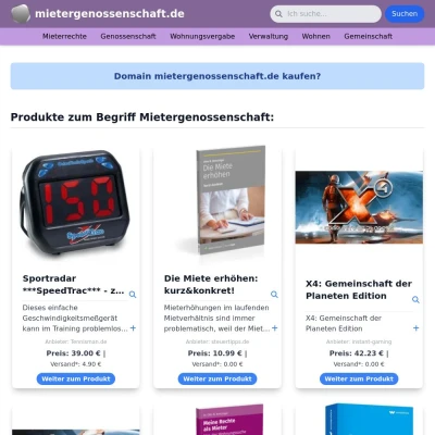 Screenshot mietergenossenschaft.de