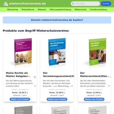 Screenshot mieterschutzvereine.de