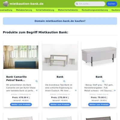 Screenshot mietkaution-bank.de