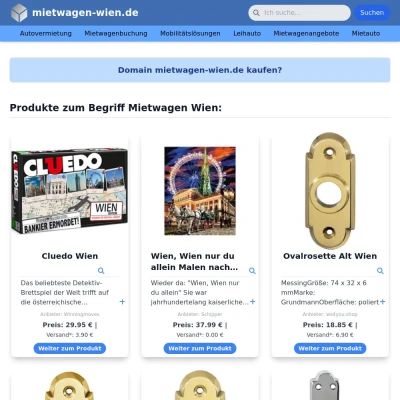 Screenshot mietwagen-wien.de