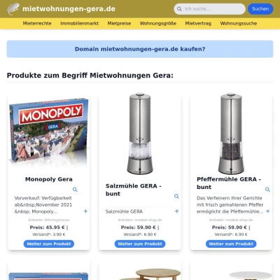 Screenshot mietwohnungen-gera.de