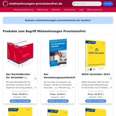 Screenshot mietwohnungen-provisionsfrei.de