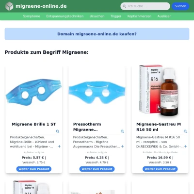 Screenshot migraene-online.de