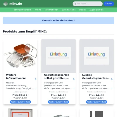 Screenshot mihc.de