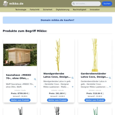 Screenshot mikko.de