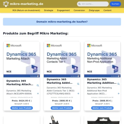 Screenshot mikro-marketing.de