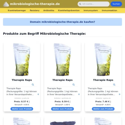 Screenshot mikrobiologische-therapie.de