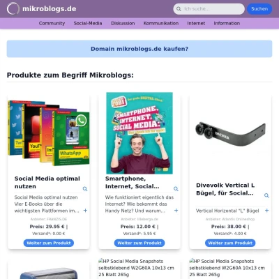 Screenshot mikroblogs.de