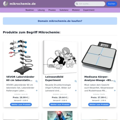Screenshot mikrochemie.de