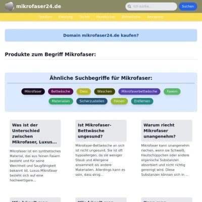 Screenshot mikrofaser24.de