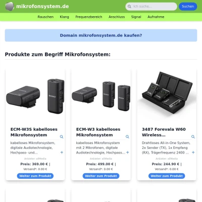 Screenshot mikrofonsystem.de