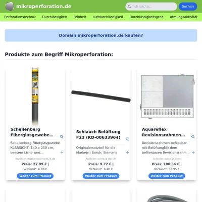 Screenshot mikroperforation.de