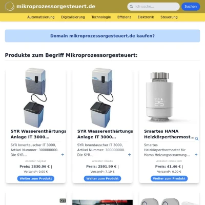 Screenshot mikroprozessorgesteuert.de