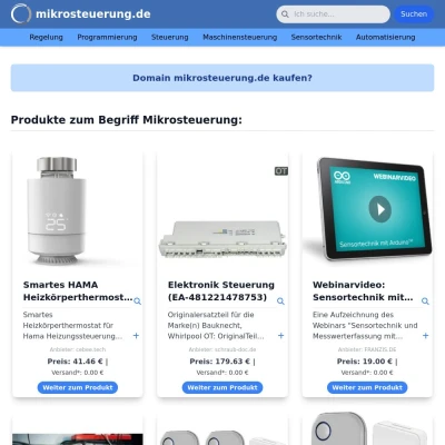 Screenshot mikrosteuerung.de