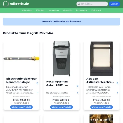 Screenshot mikrotie.de