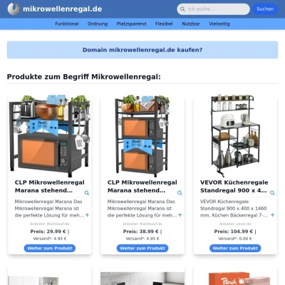 Screenshot mikrowellenregal.de
