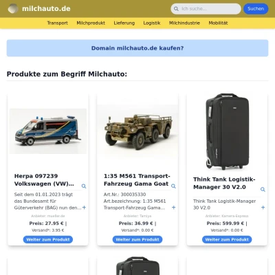 Screenshot milchauto.de