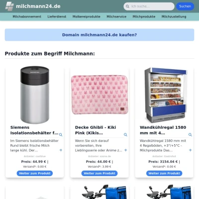 Screenshot milchmann24.de