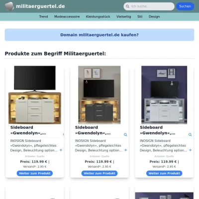 Screenshot militaerguertel.de