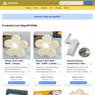 Screenshot mimj.de
