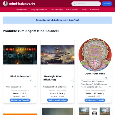 Screenshot mind-balance.de