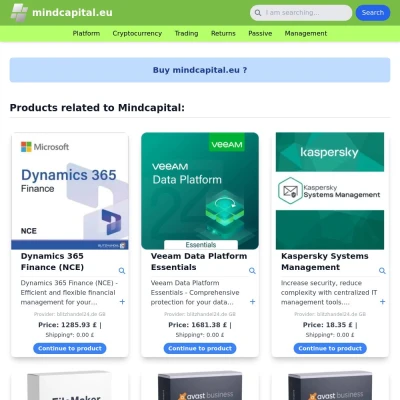Screenshot mindcapital.eu