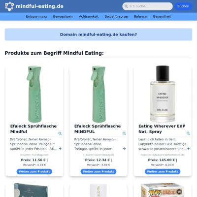 Screenshot mindful-eating.de