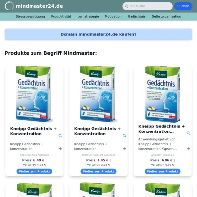 Screenshot mindmaster24.de