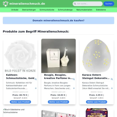 Screenshot mineralienschmuck.de