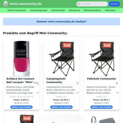 Screenshot mini-community.de
