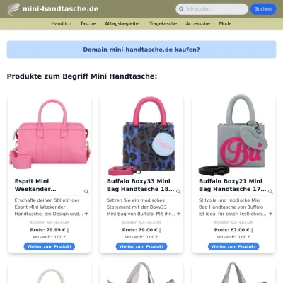 Screenshot mini-handtasche.de