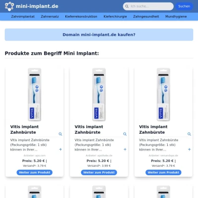 Screenshot mini-implant.de