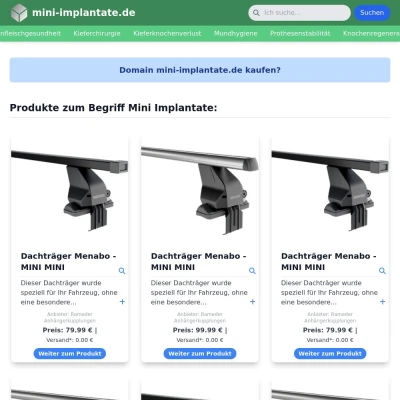 Screenshot mini-implantate.de