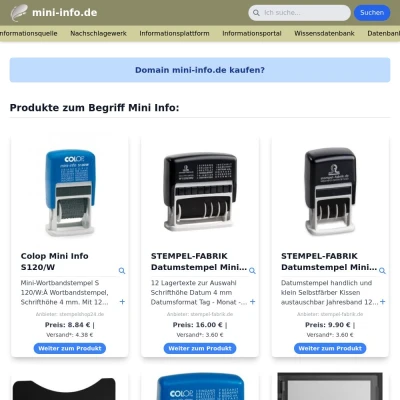 Screenshot mini-info.de