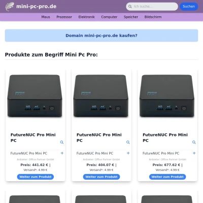 Screenshot mini-pc-pro.de