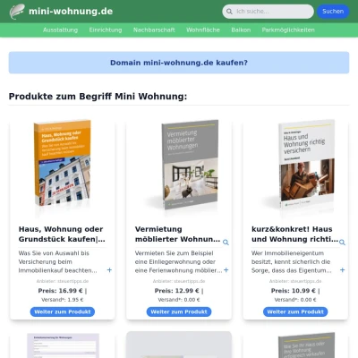 Screenshot mini-wohnung.de