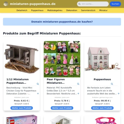 Screenshot miniaturen-puppenhaus.de