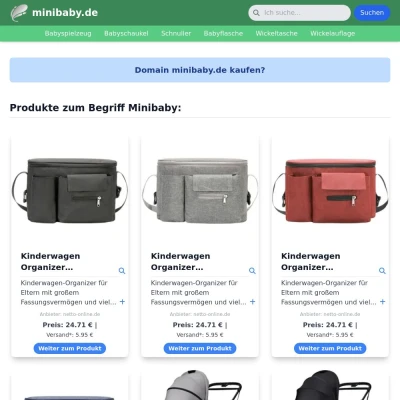 Screenshot minibaby.de