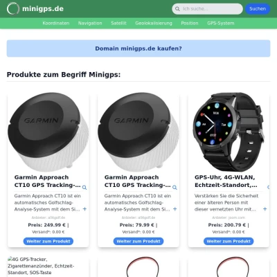 Screenshot minigps.de