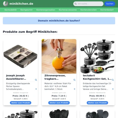 Screenshot minikitchen.de