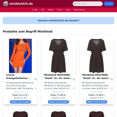 Screenshot minikleid24.de