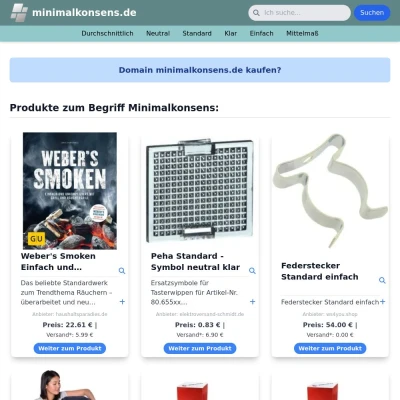 Screenshot minimalkonsens.de