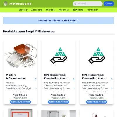 Screenshot minimesse.de