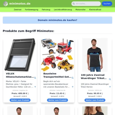 Screenshot minimotos.de